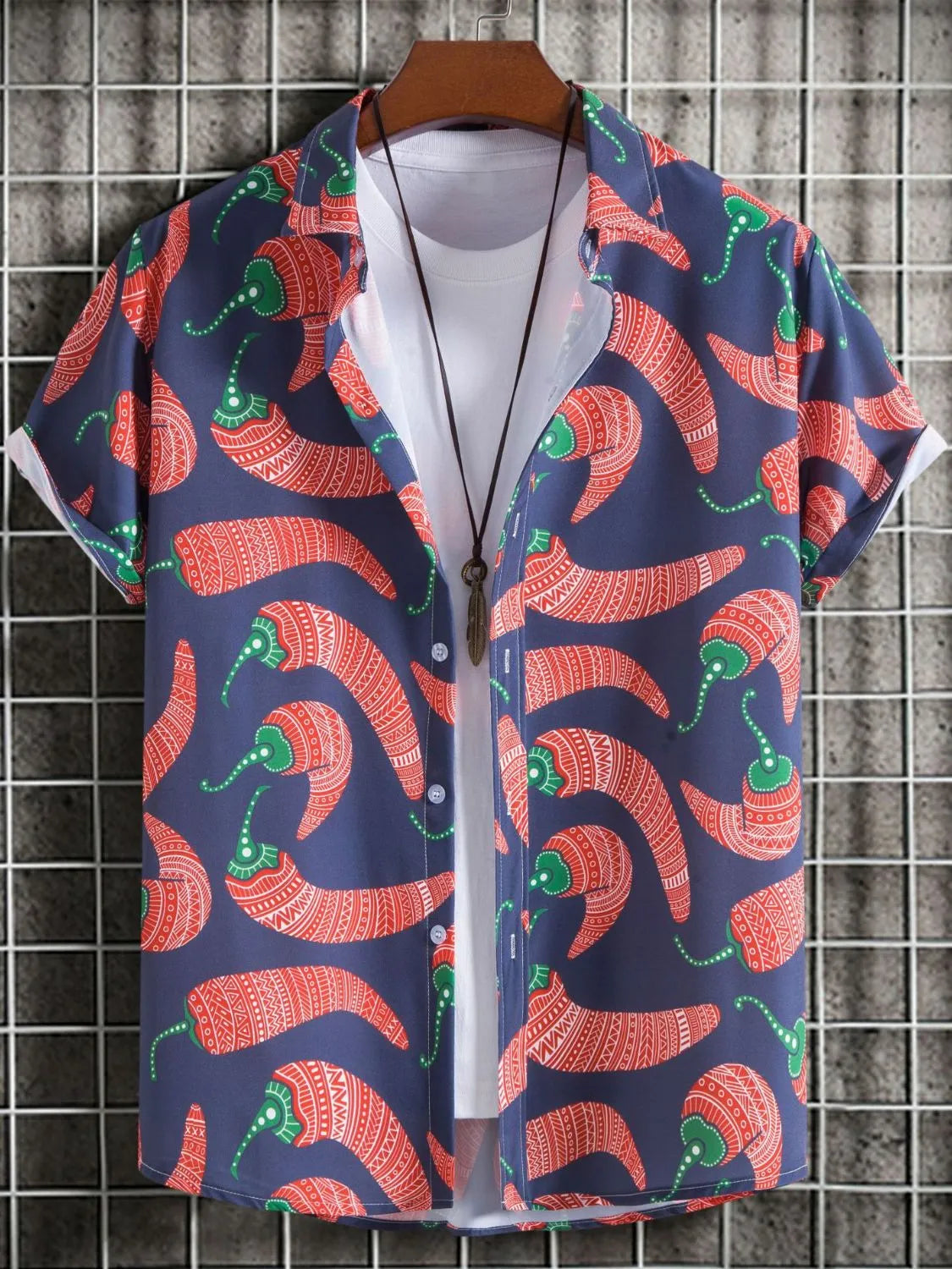 Men's Pepper Printed Button Down Shirt