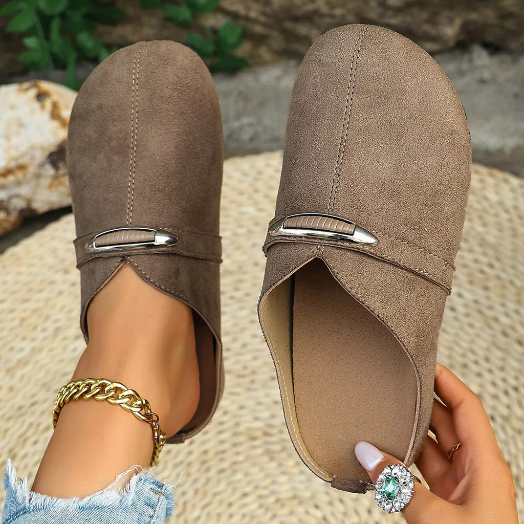 Round Toe Flats Slip-Ons