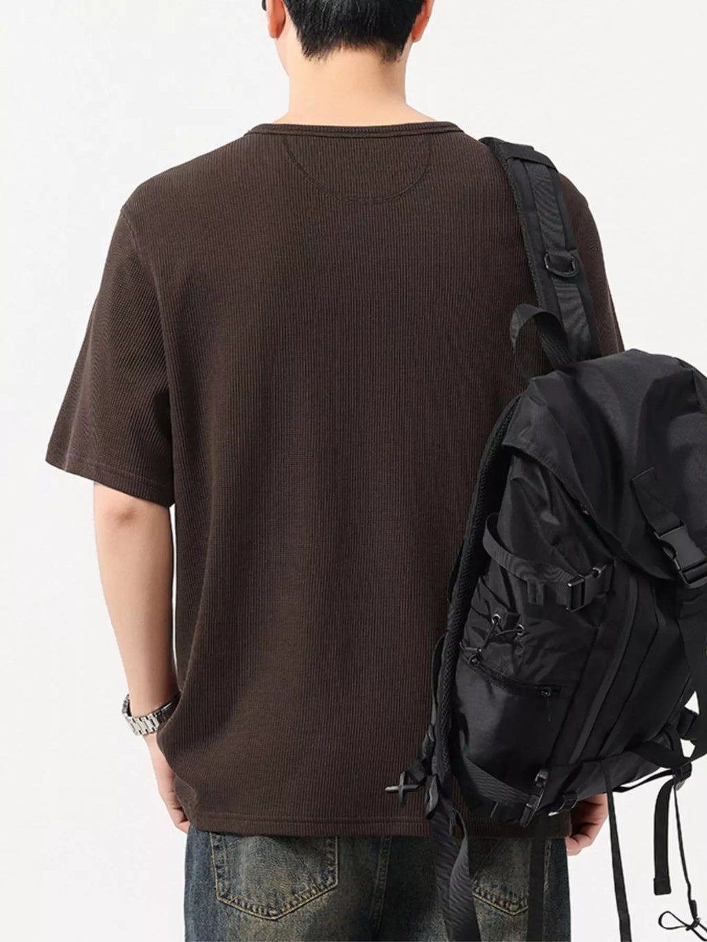 Men's Plus Size Round Neck Short Sleeve T-Shirt