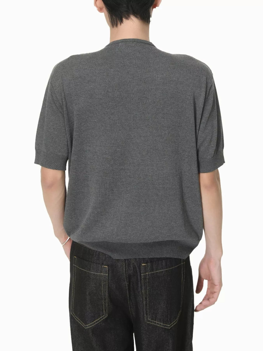 Men's Henley T-Shirt with Button Detail