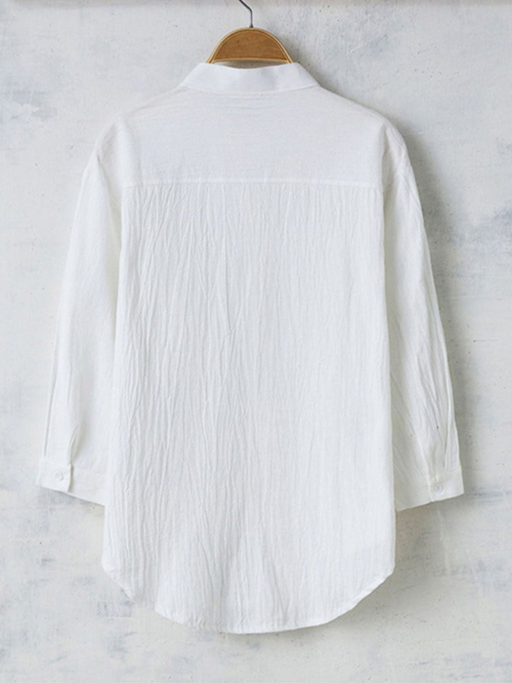 Men's Plus Size Casual Loose Fit Button Up Shirt