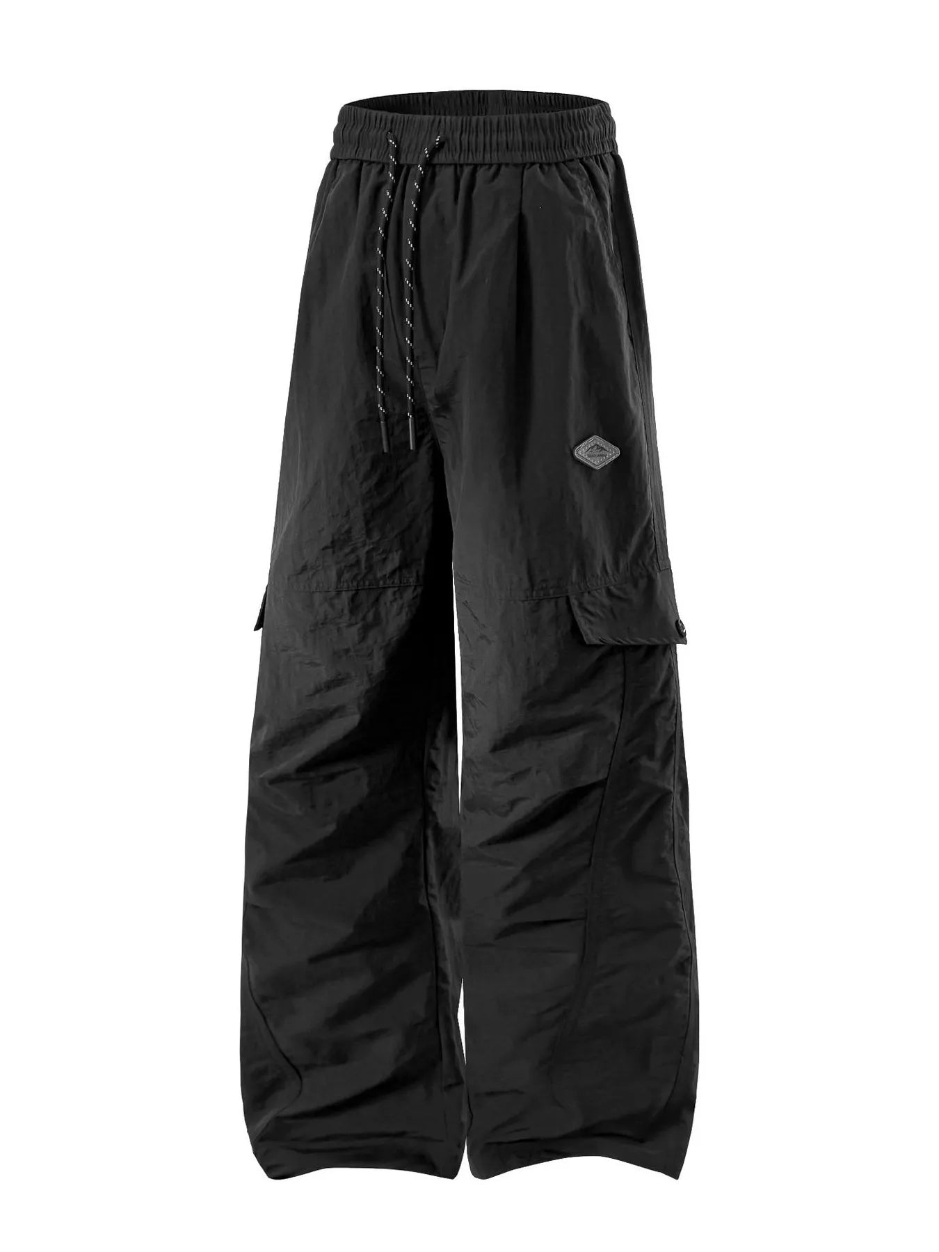 Men's Plus Size Relaxed Fit Cargo Pants with Drawstring
