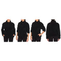 1/4 Zip Collared Sherpa In and Out Lined Pull Over with 2 Pockets