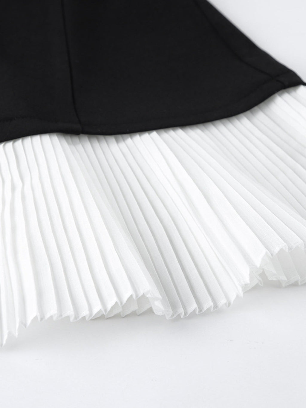 Pleated One Button Blazer Dress
