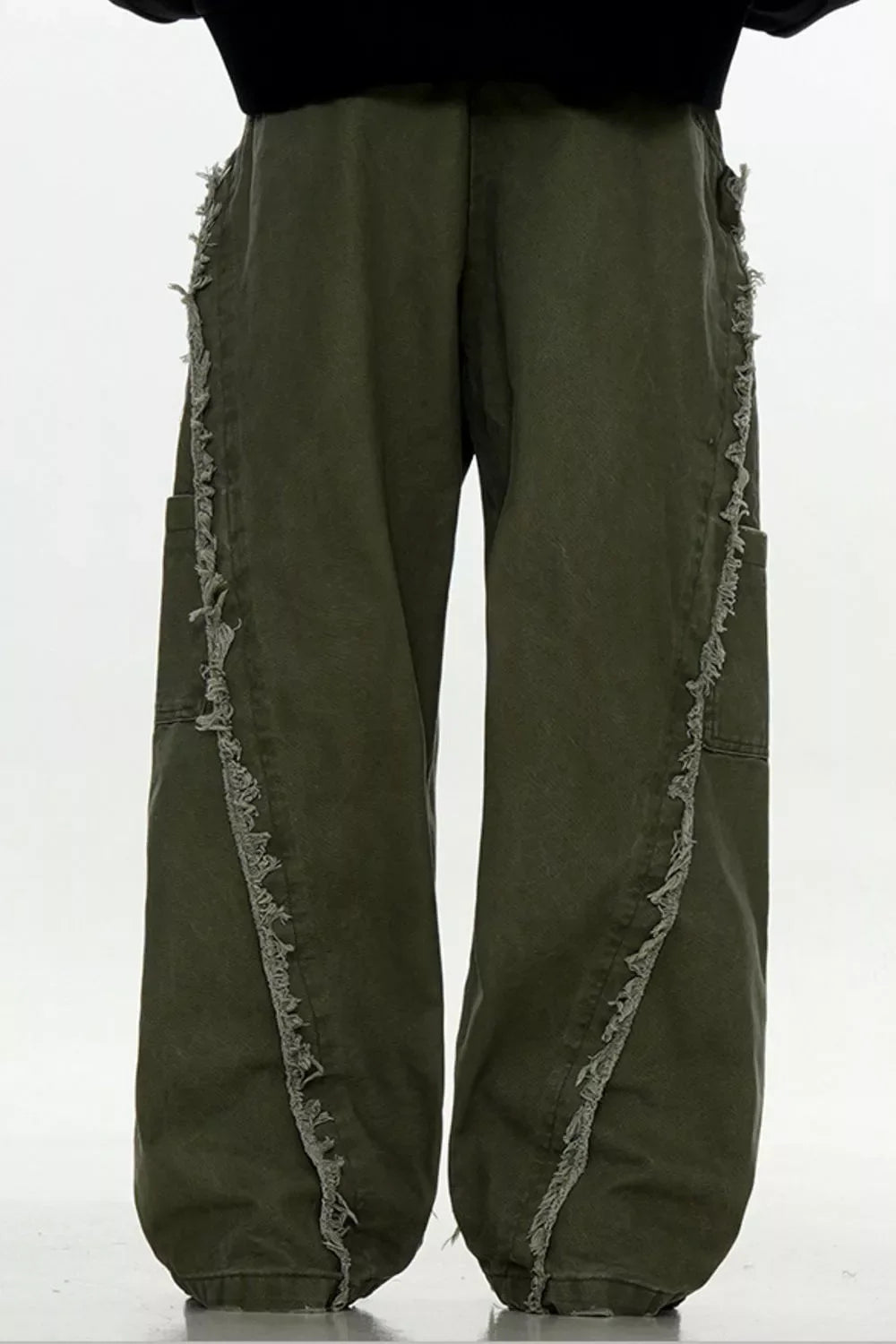 Men's Fringe Wide Leg Pants