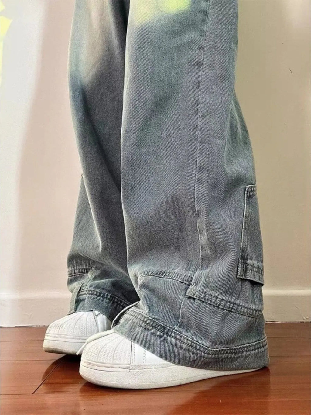 Men's Full Size Wide Leg Jeans Plus Size