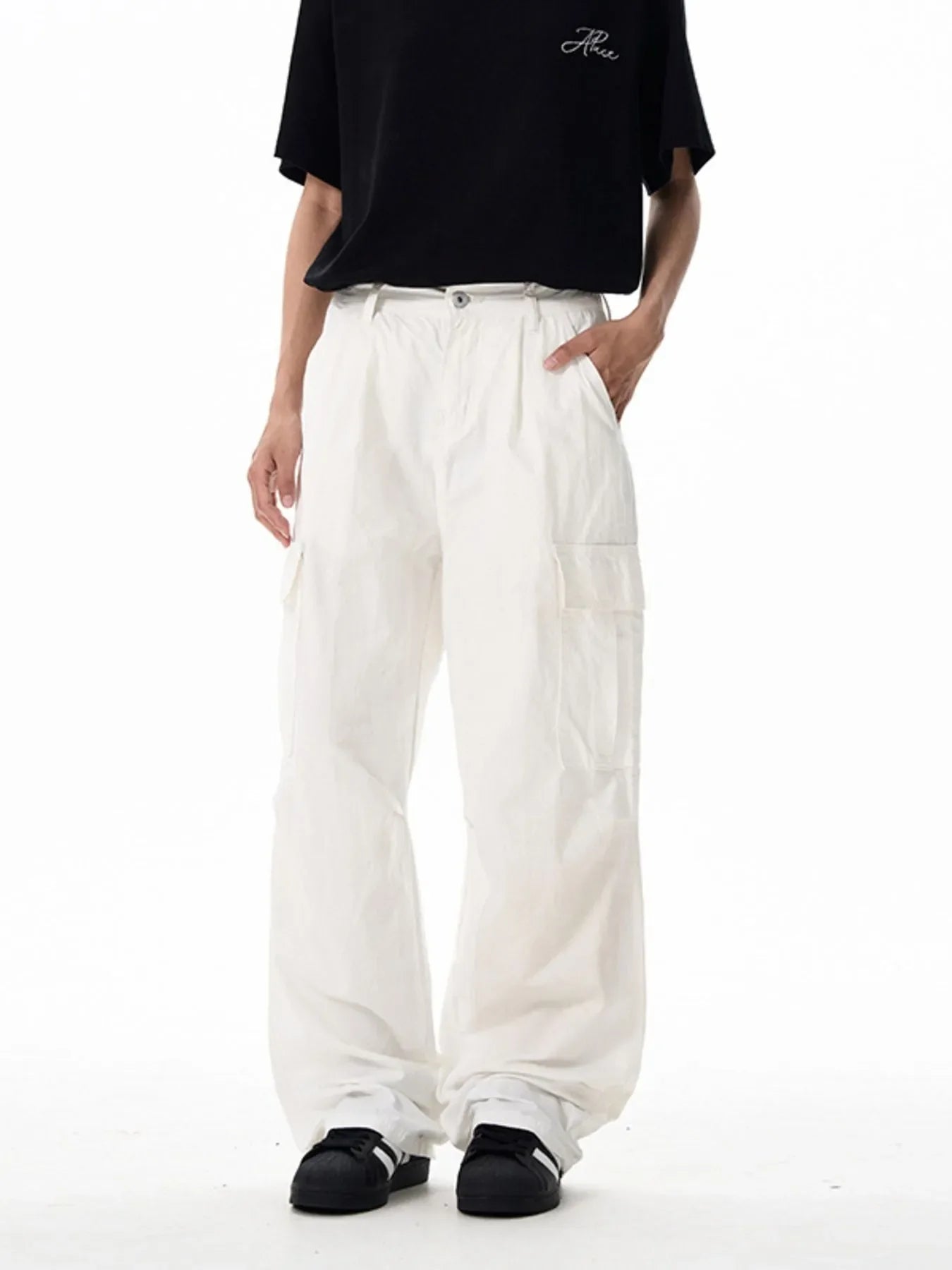 Men's Wide Leg Cargo Pants