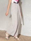Wide Leg Belted Pants