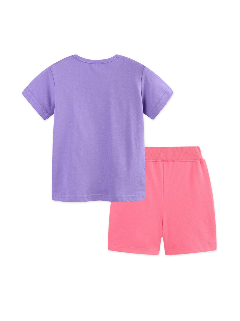 Children's Butterfly Graphic Tee & Fruit Print Shorts Set