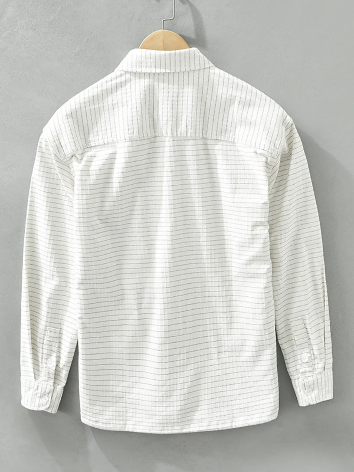 Men's Plus Size Button Up Long Sleeve Shirt