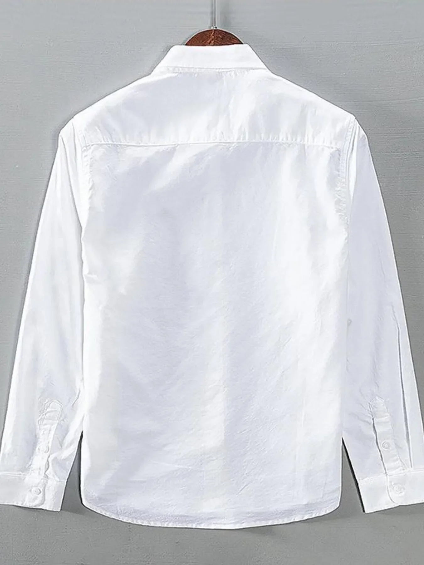 Men's Plus Size Button Up Long Sleeve Shirt