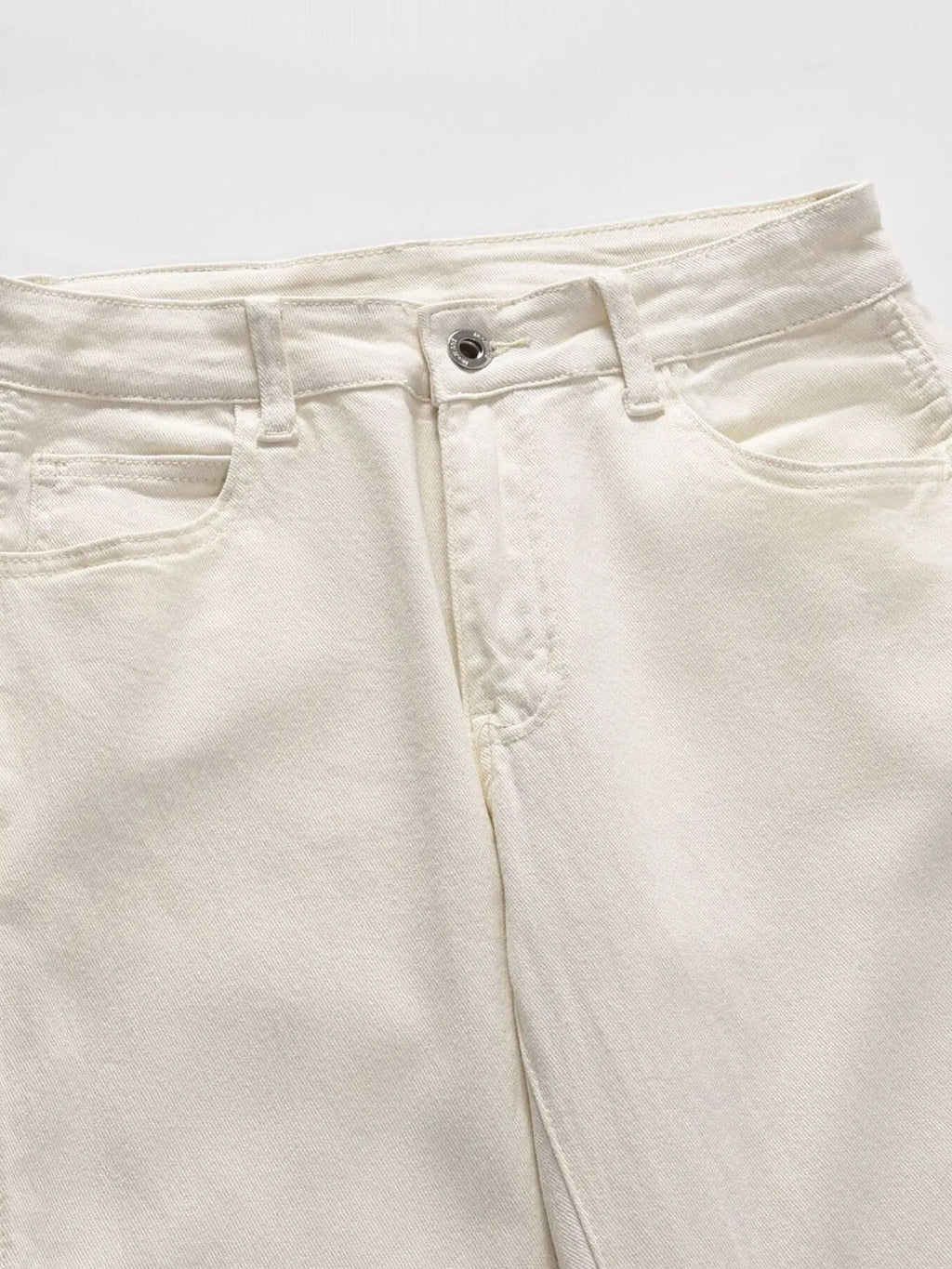 Men's Slim Straight Jeans with Snap Detail