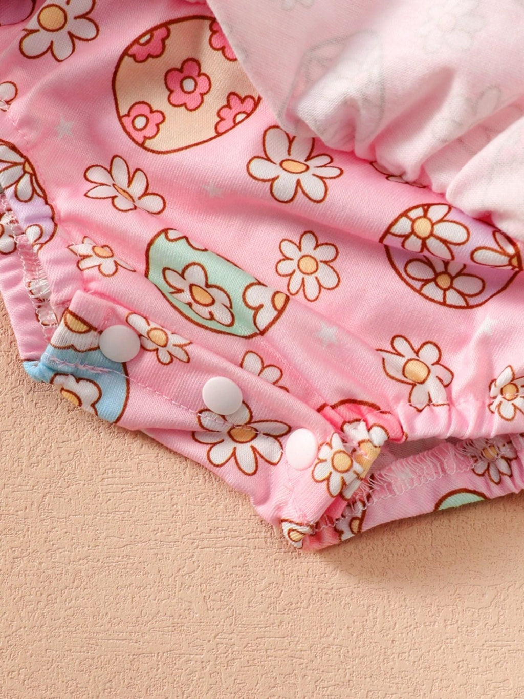 Children's Ruffled Trim Bodysuit and Skirt Set with Headband