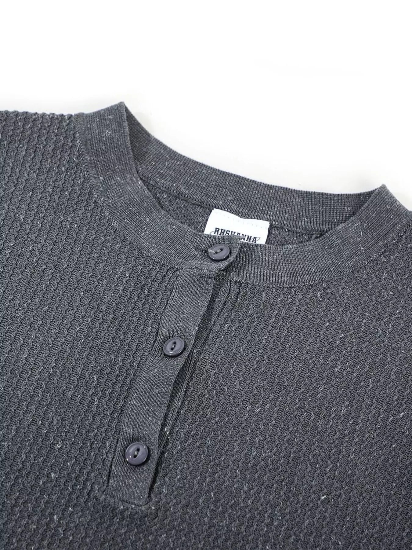 Men's Textured Knit Short Sleeve Top