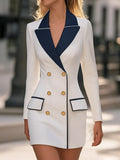 Double-Breasted Blazer Dress