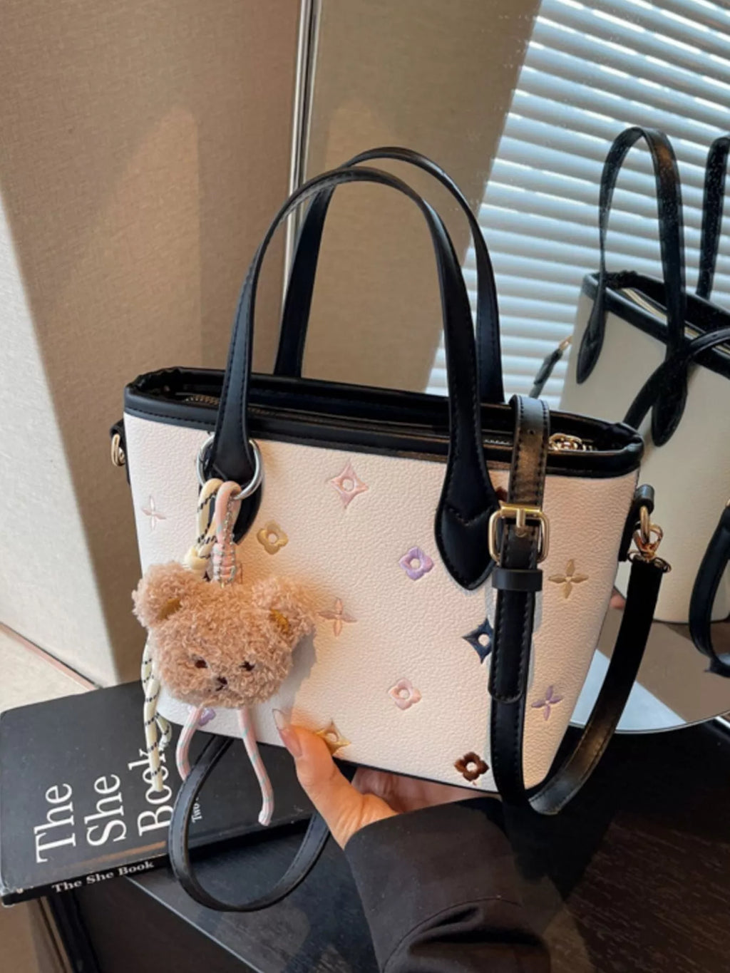 Embroidered Pattern Crossbody Bag