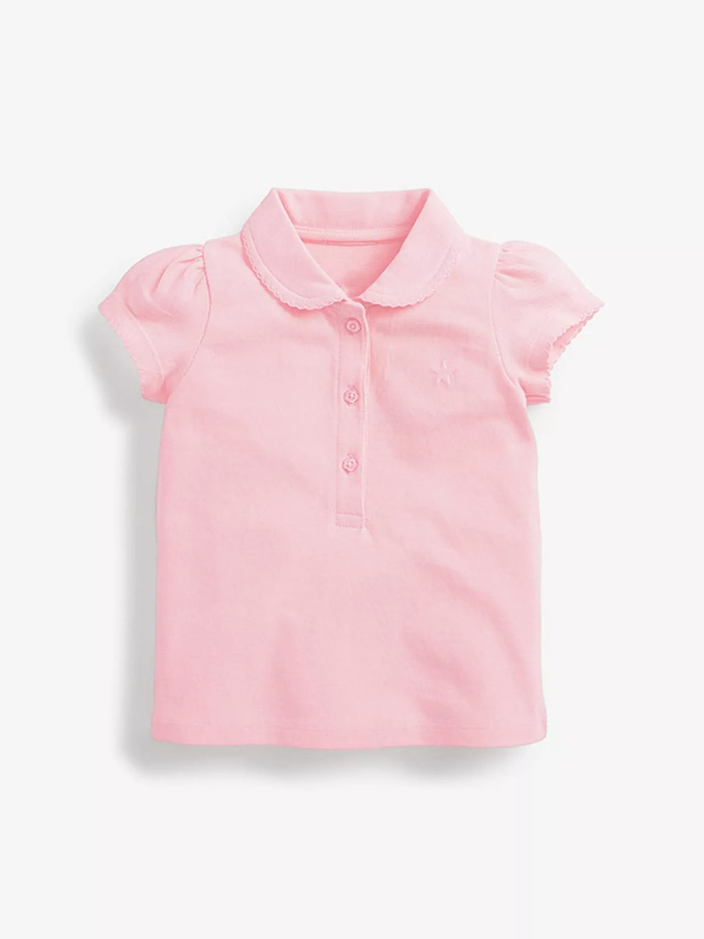Children's Button Detail Short Sleeve Polo