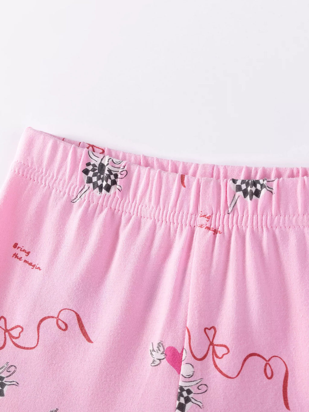 Children's Ruffled Hem Top and Capris Pants Set