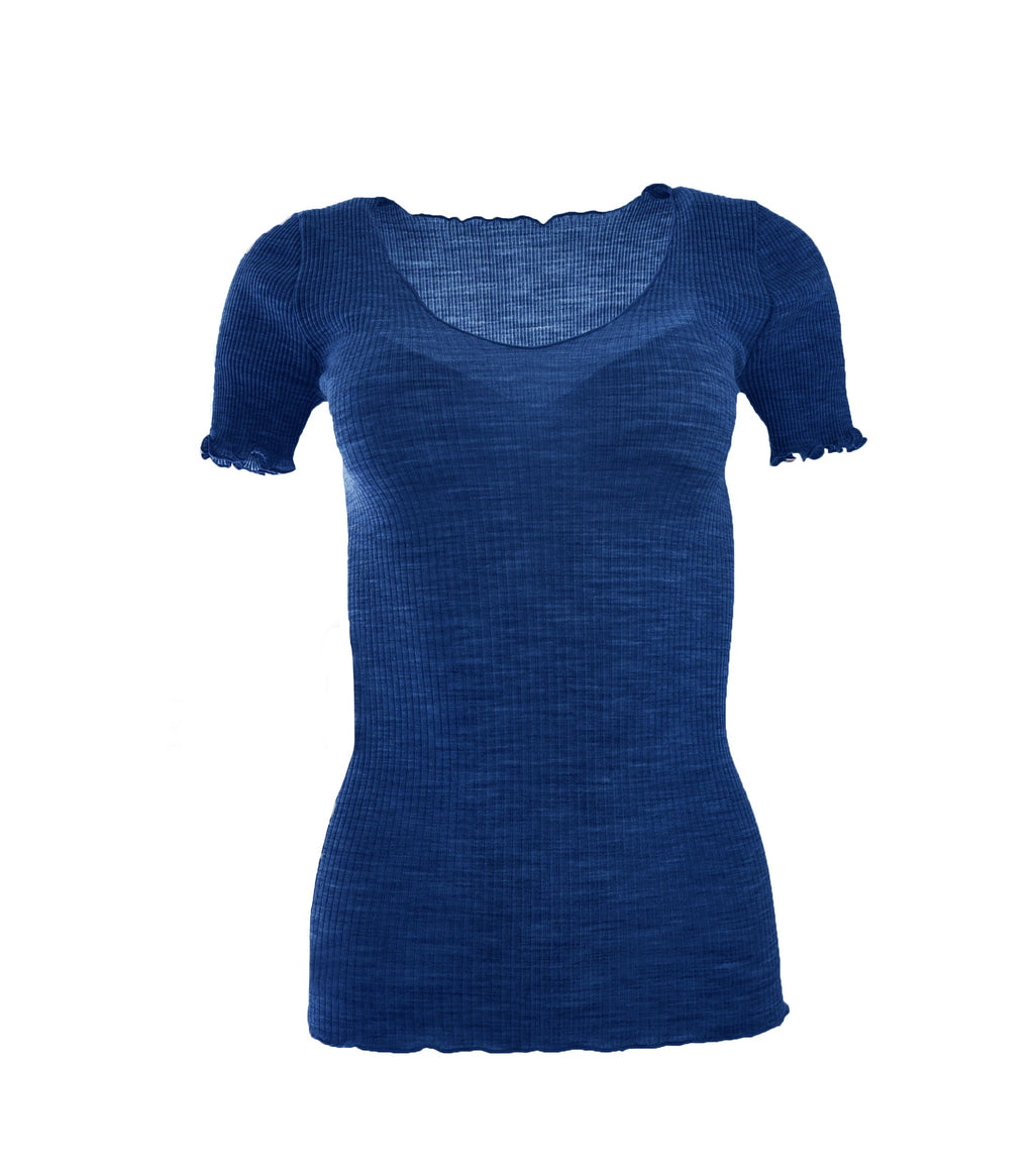 EGi Luxury Wool Silk Women's T-Shirt. Proudly Made in Italy (1495)