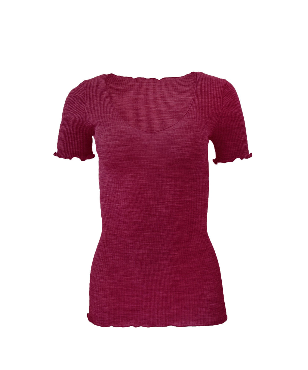 EGi Luxury Wool Silk Women's T-Shirt. Proudly Made in Italy (1495)
