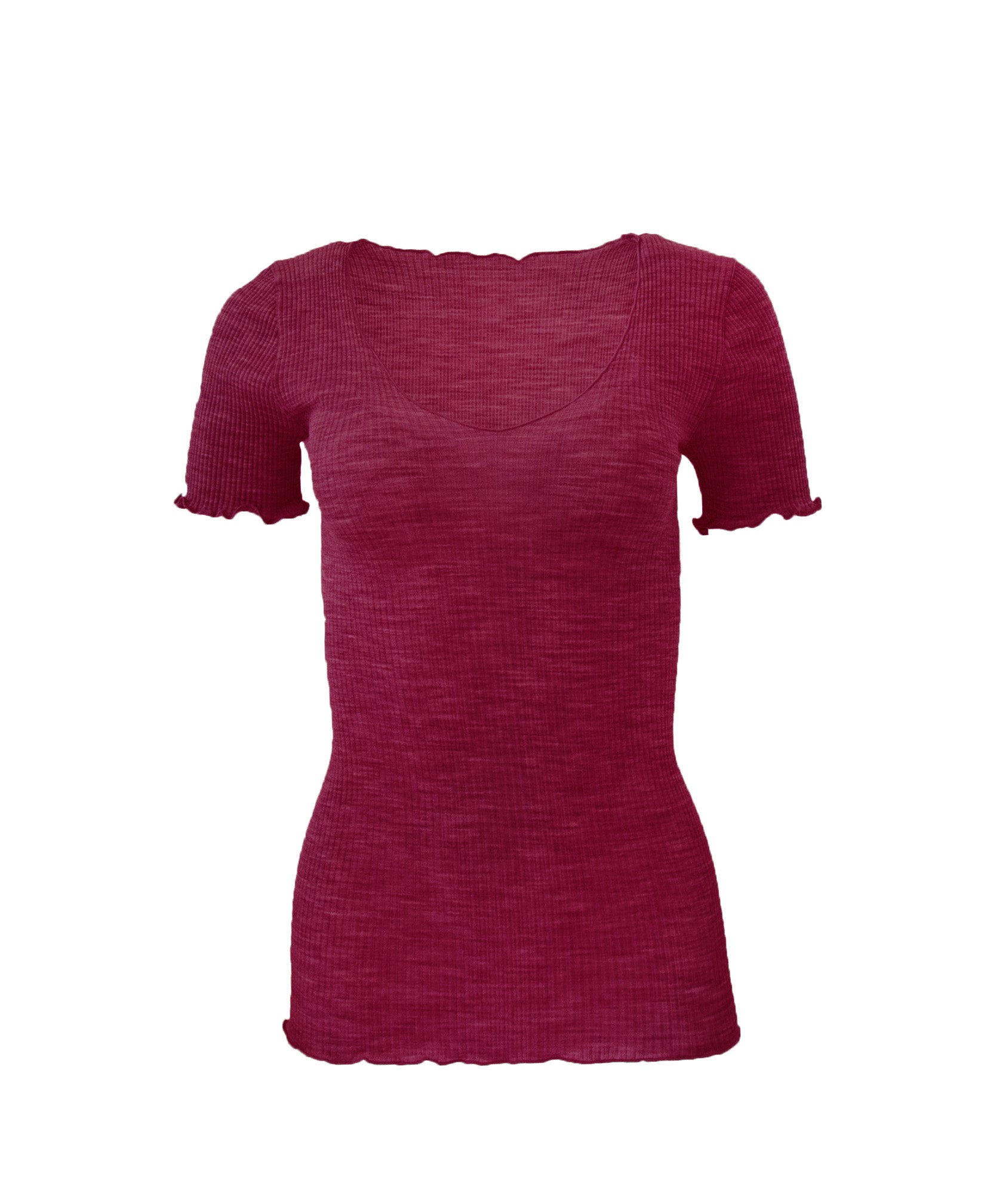 EGi Luxury Wool Silk Women's T-Shirt. Proudly Made in Italy (1495)