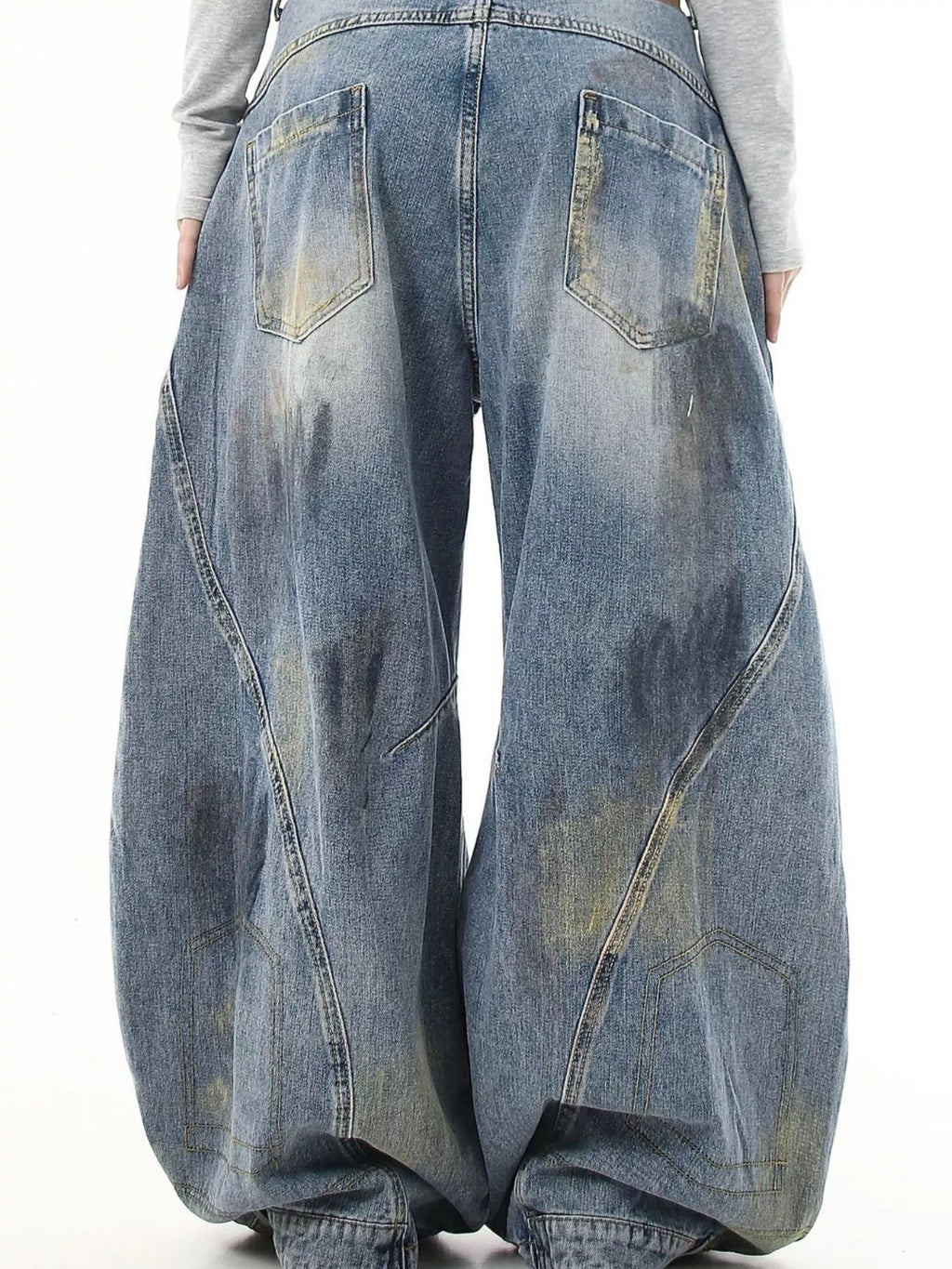 Men's Full Size Wide Leg Jeans Plus Size