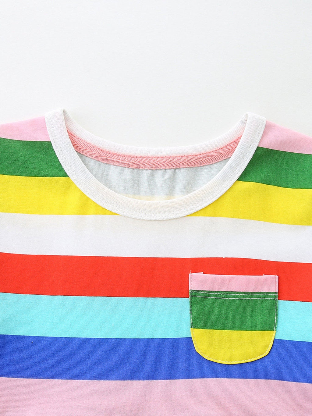 Children's Striped Casual Short Sleeve Dress