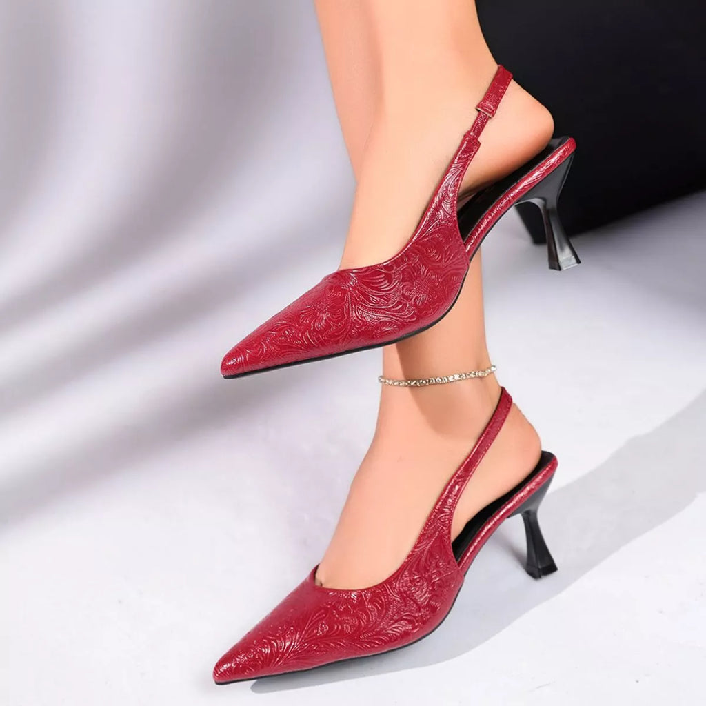 Point Toe Slingback Pumps