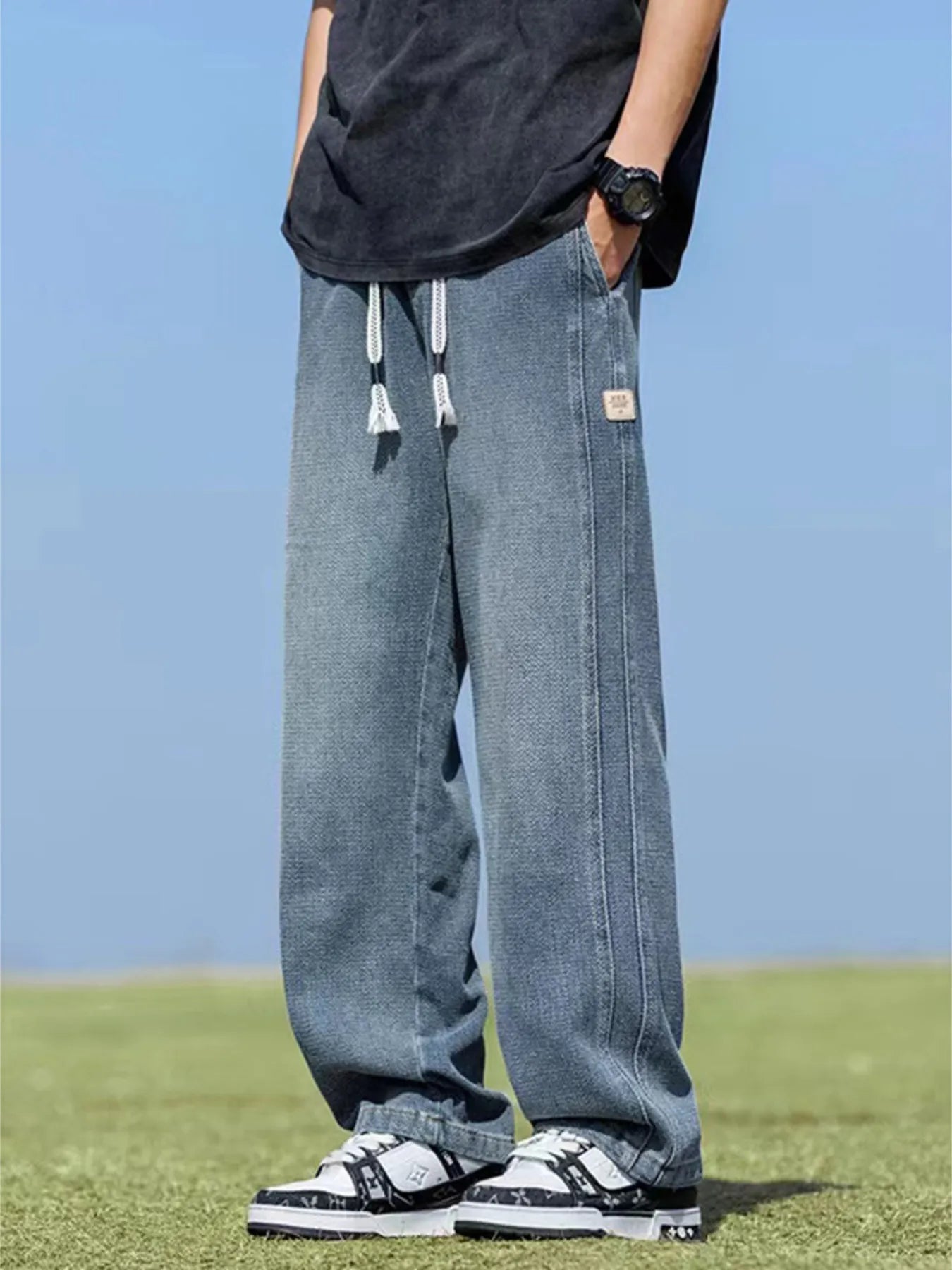 Men's Wide Leg Jeans