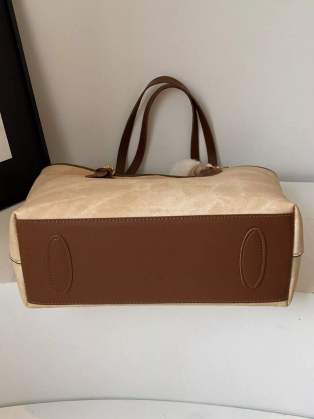 Shoulder Bag with Plush Charm