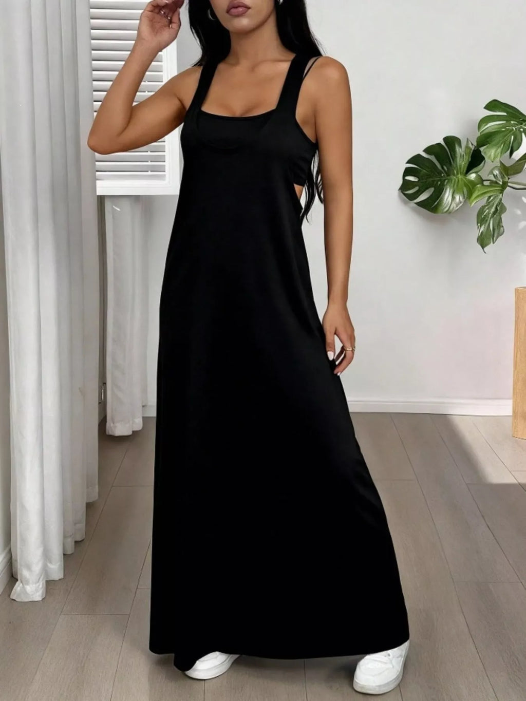 Scoop Neck Cami and Maxi Dress Set