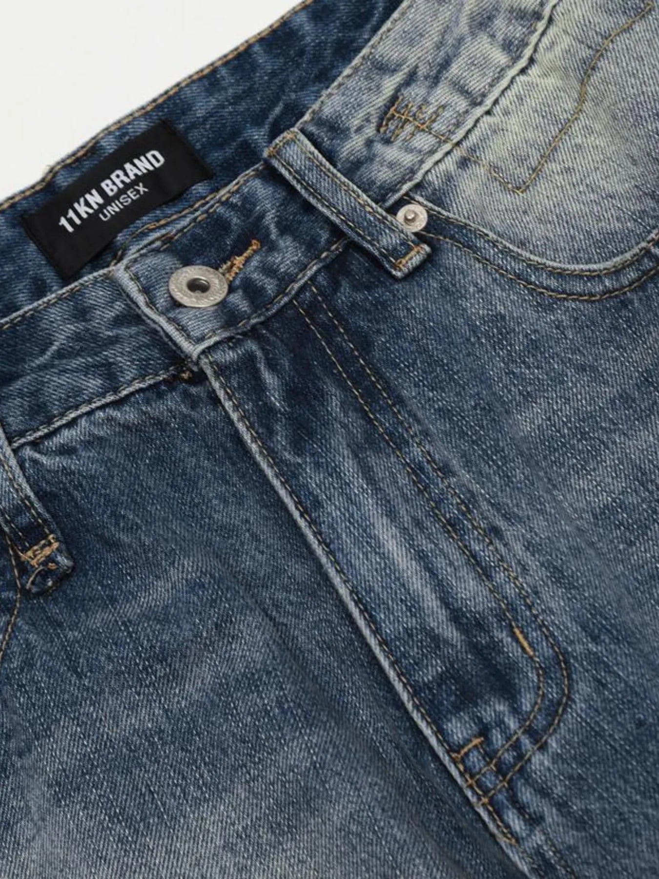 Men's Vintage Wash Distressed Jeans