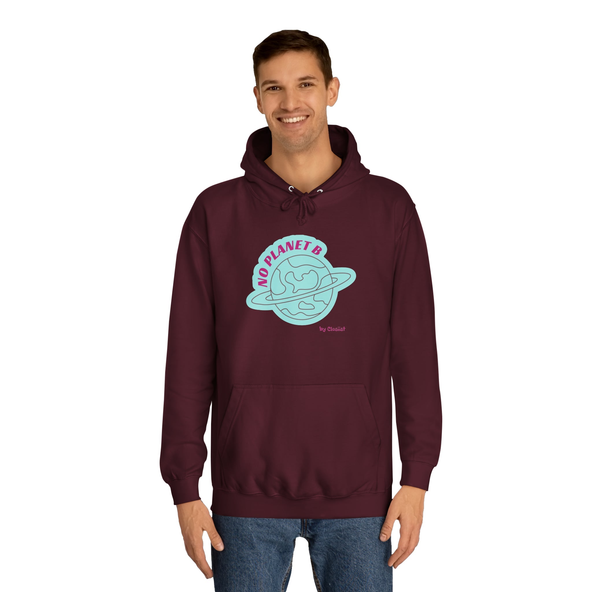 No Planet B Unisex Hoodie – Eco-Conscious Cotton Blend Sweatshirt