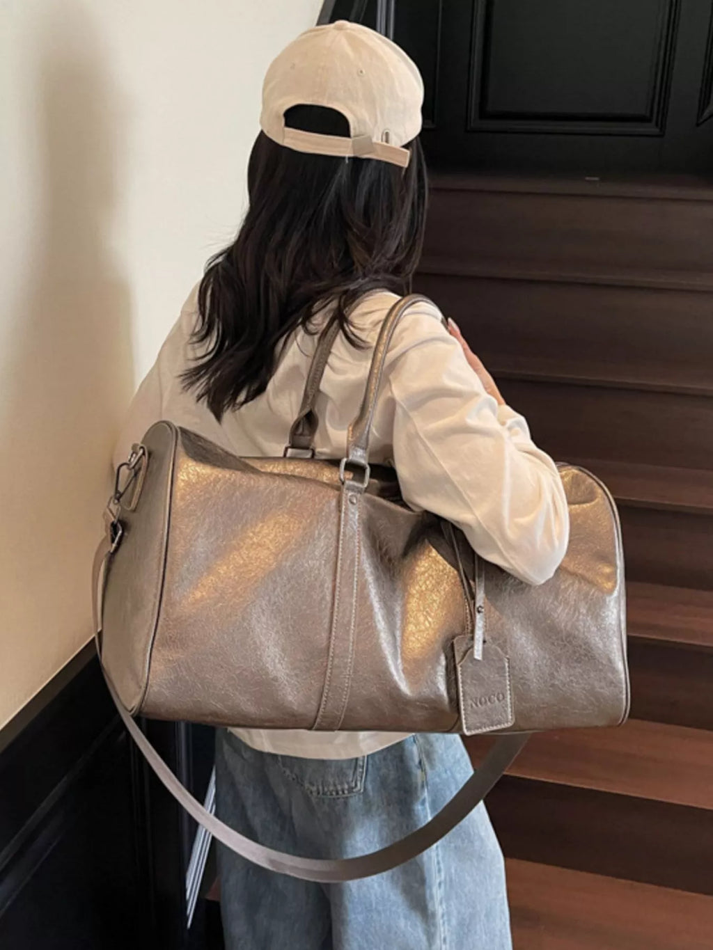 PU Leather Duffle Bag