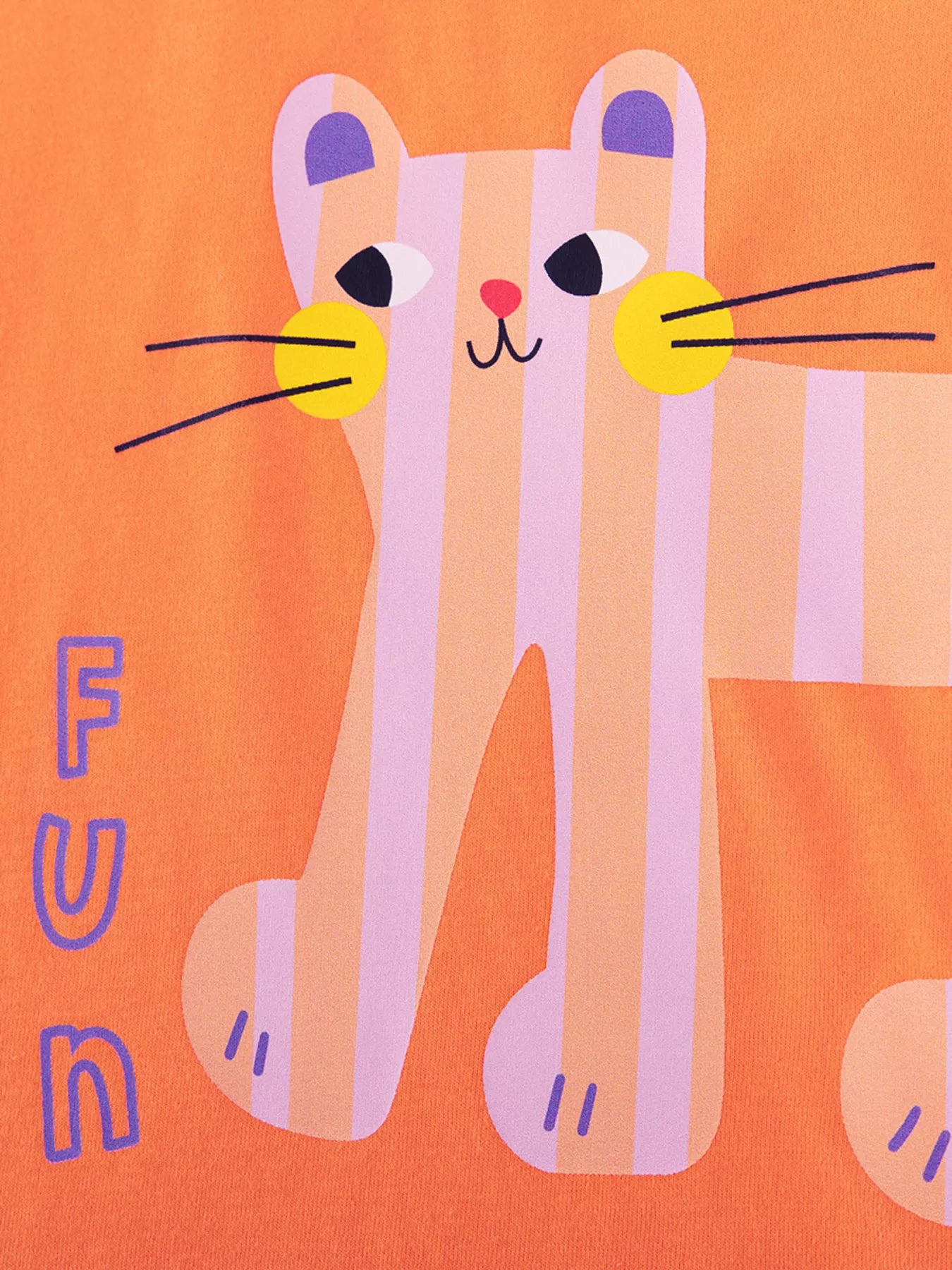 Children's Cats Graphic Tee & Striped Capri Set