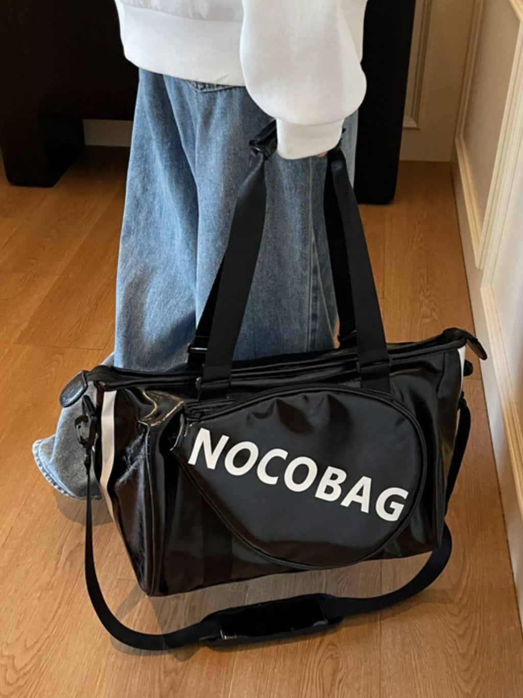 Sports Leather Duffle Bag