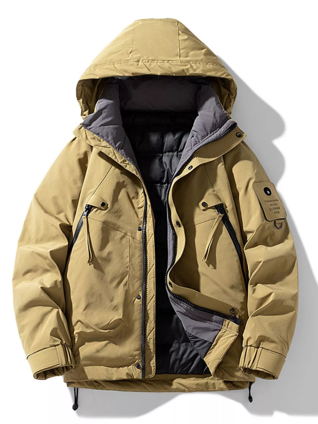 Men's Plus Size Hooded Winter Padded Jacket