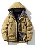 Men's Plus Size Hooded Winter Padded Jacket