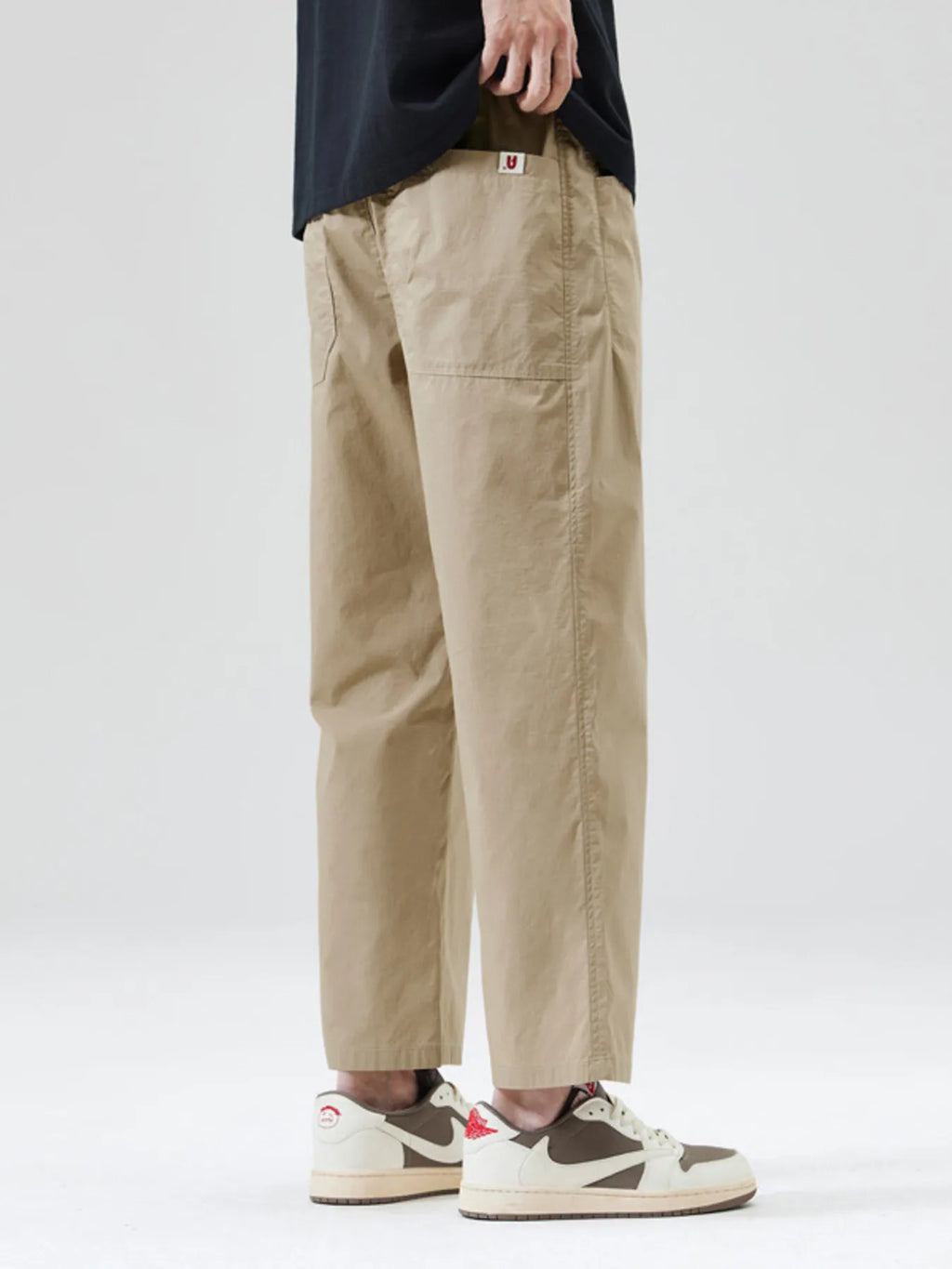 Men's Full Size Wide-Leg Casual Pants Plus Size