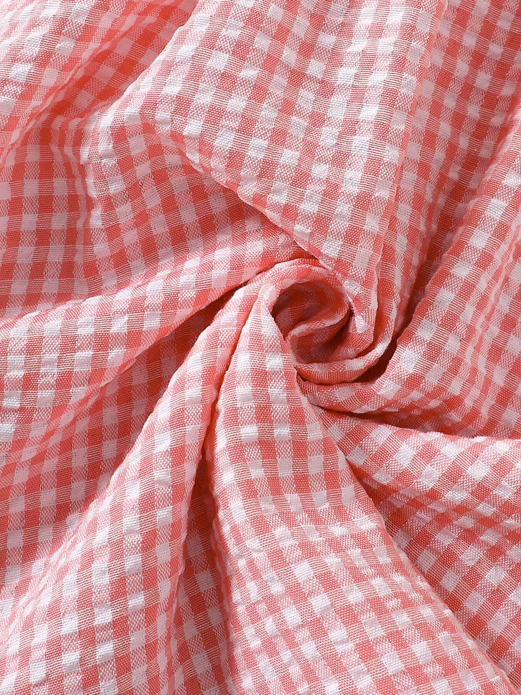 Children's Smocked Plaid Ruffle Sleeve Dress