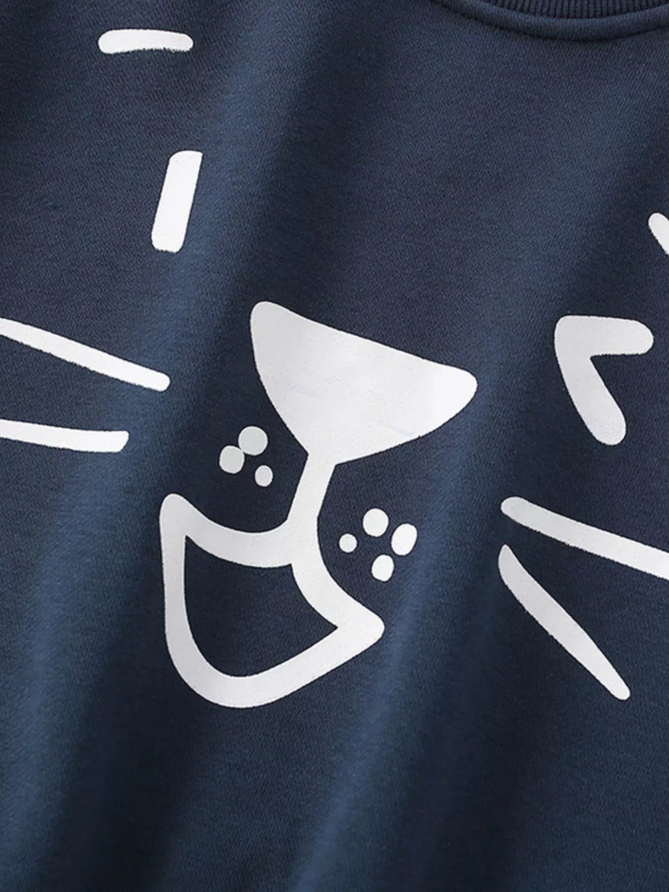 Children's Cute Cartoon Graphic Crew Neck Sweatshirt