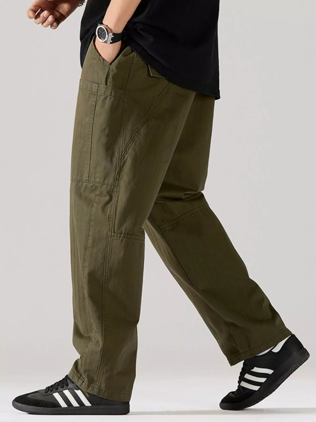 Men's Full Size Relaxed Fit Casual Pants Plus Size