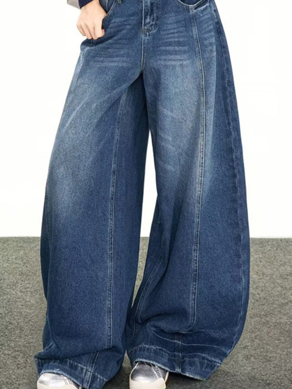 Men's Full Size Wide Leg Jeans Plus Size