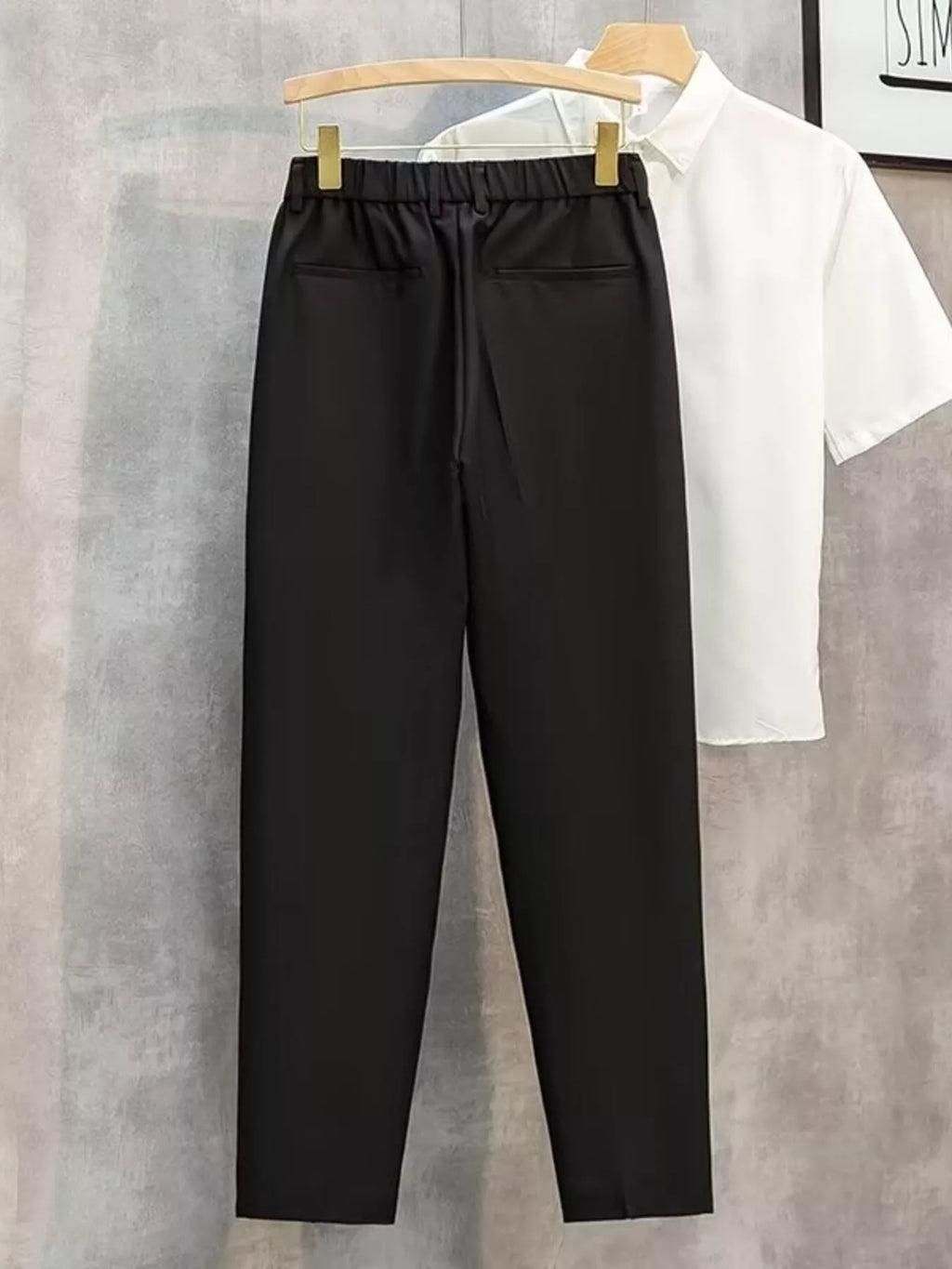 Men's Plus Size Classic Straight-Leg Pants