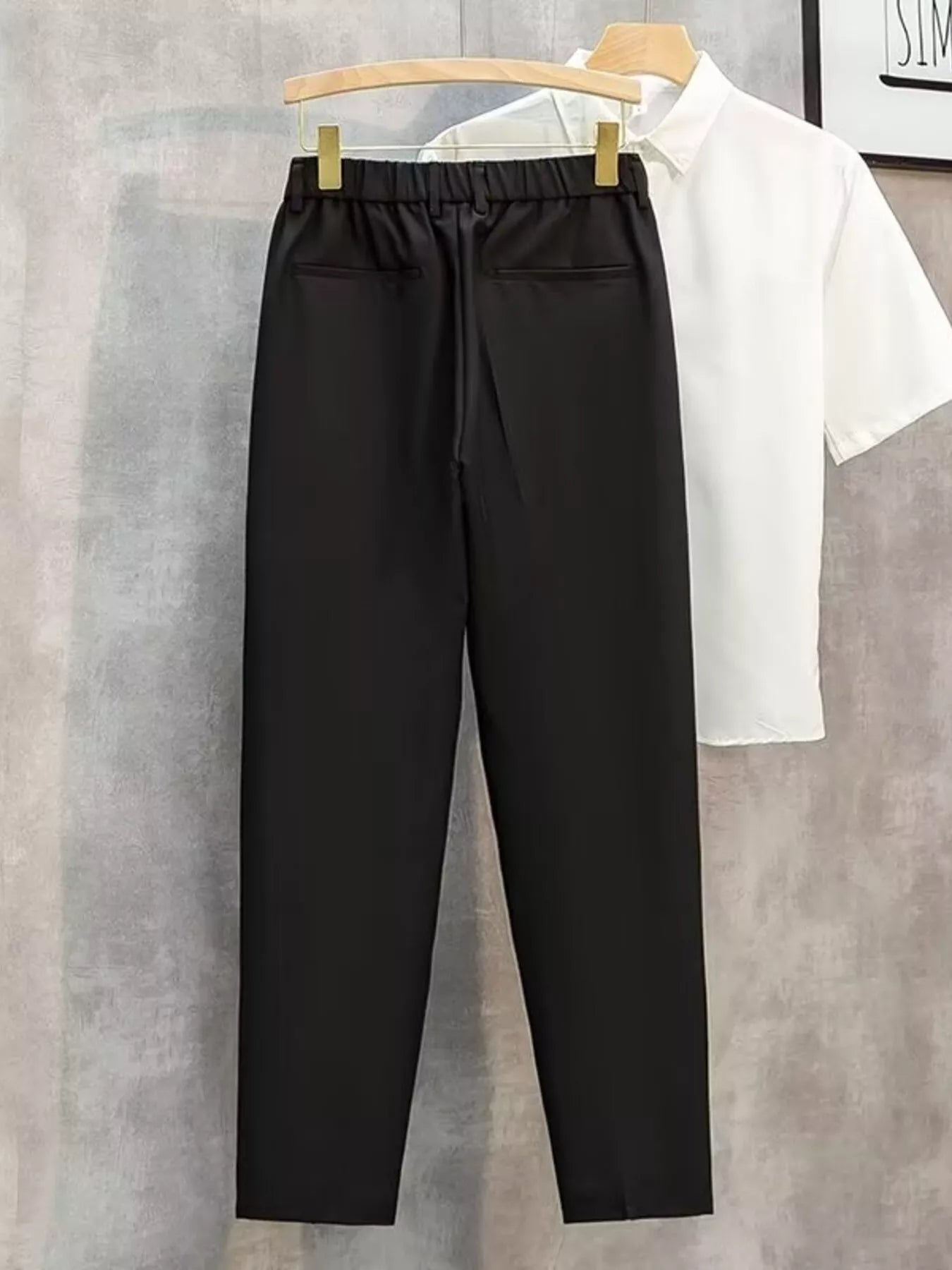Men's Plus Size Classic Straight-Leg Pants