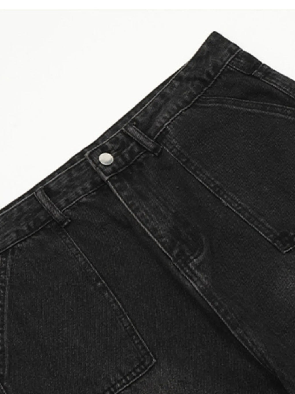 Men's Vintage Washed Cargo Denim Jeans