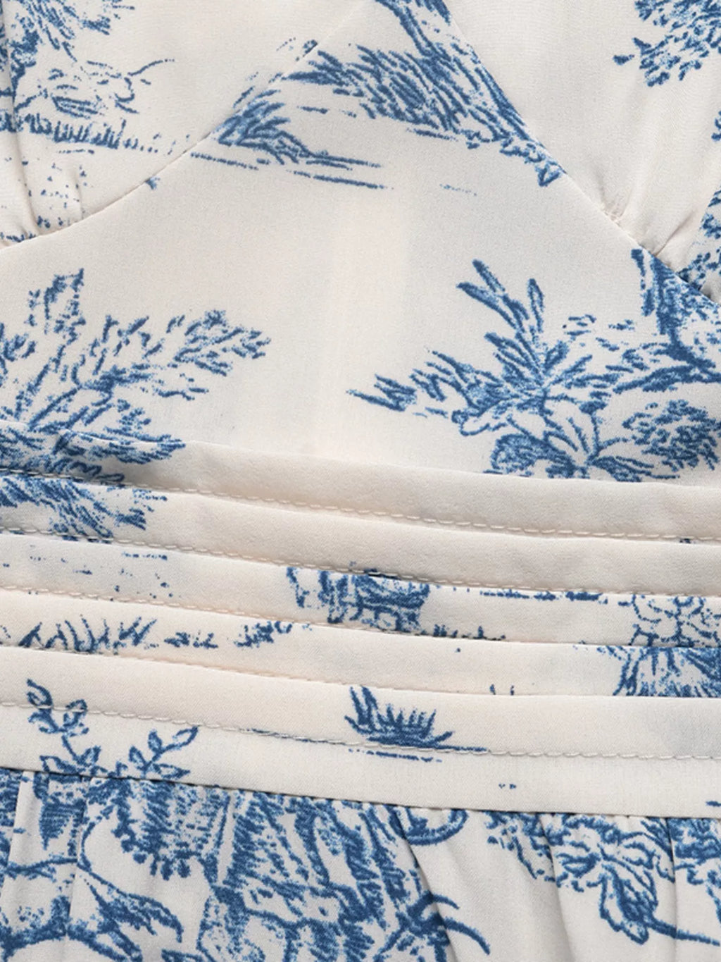 Printed Short Sleeve Midi Dress