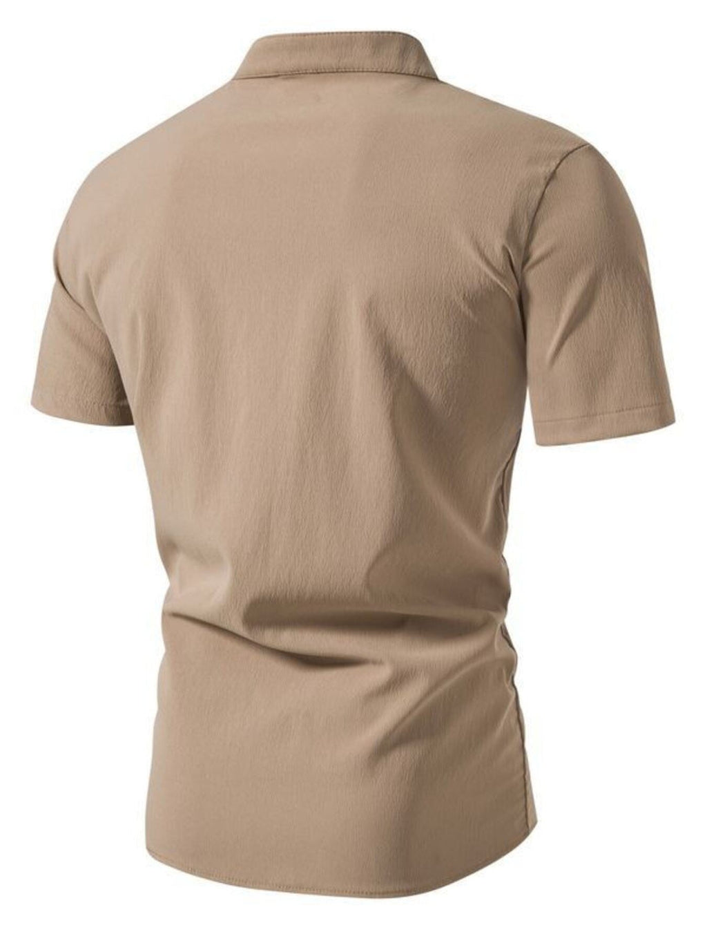 Men's Plus Size Button Up Short Sleeve Shirt