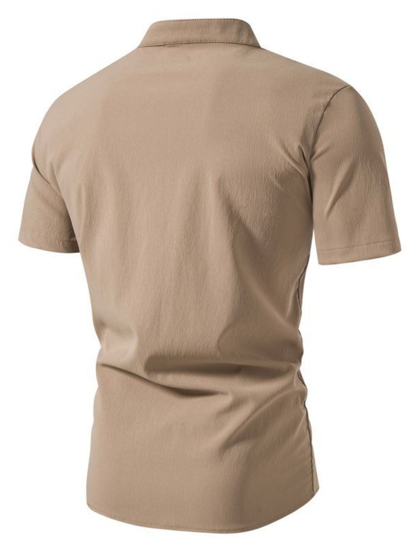 Men's Plus Size Button Up Short Sleeve Shirt
