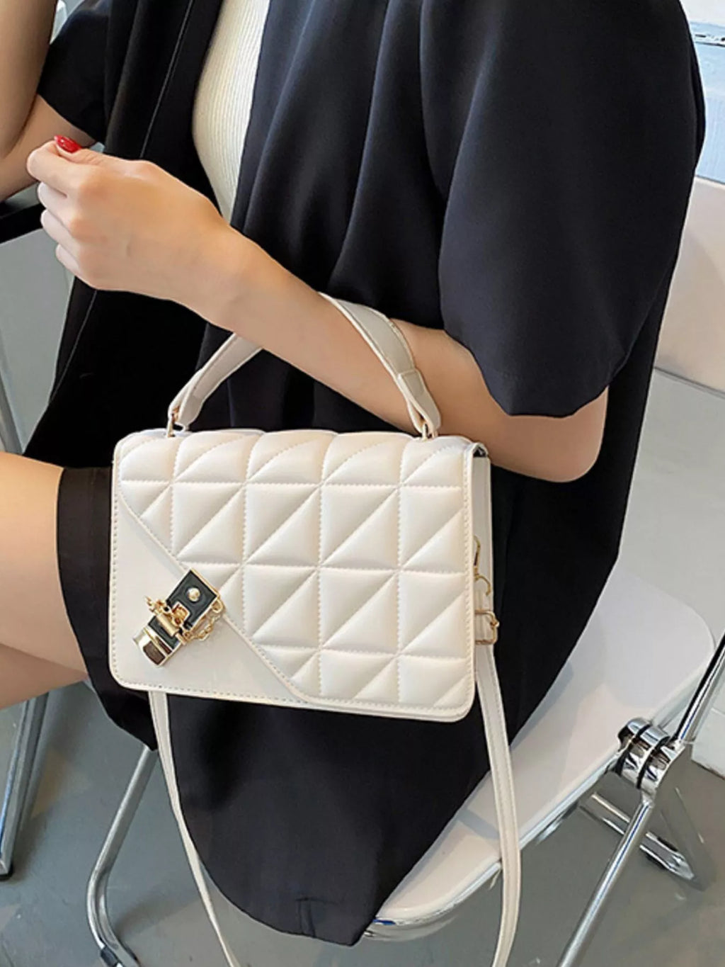 Quilted Flap Crossbody Bag